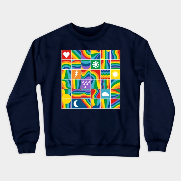 Rainbow weather Crewneck Sweatshirt by marufemia